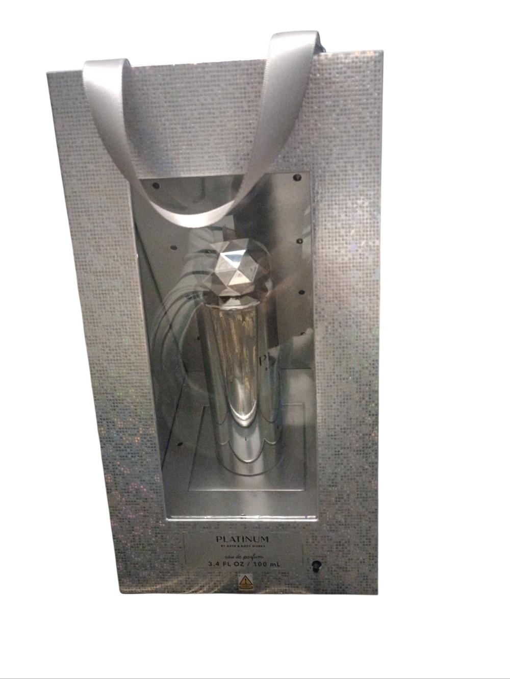 Bath & Body Works Platinum Silver Perfume, 3.4 Fl. Oz. Lights Up, NWT